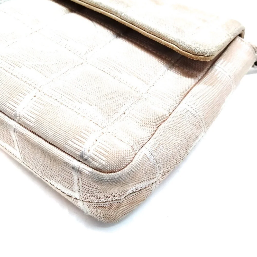 Chanel East West Canvas Shoulder Bag